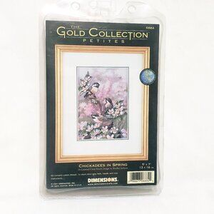 Dimensions Gold Collection Petites Chickadees in Spring Cross Stitch Kit 2001